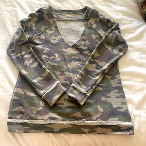 Camo sweater